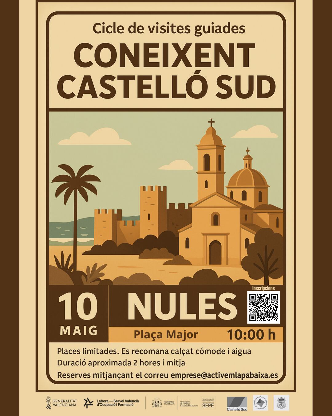 Cartel de la nueva jornada del programa "Coneixent Castelló Sud" de Nules