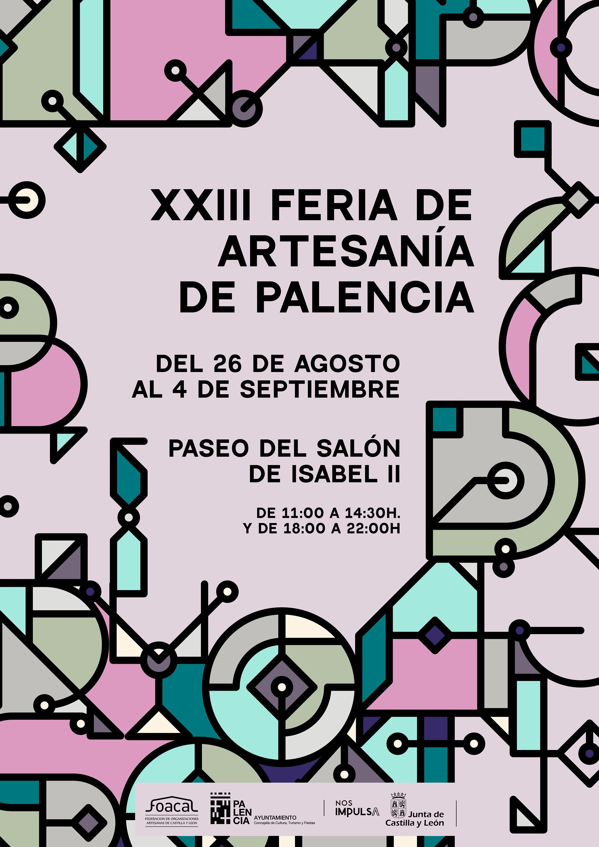 Cartel de la Feria de Artesanía de Palencia