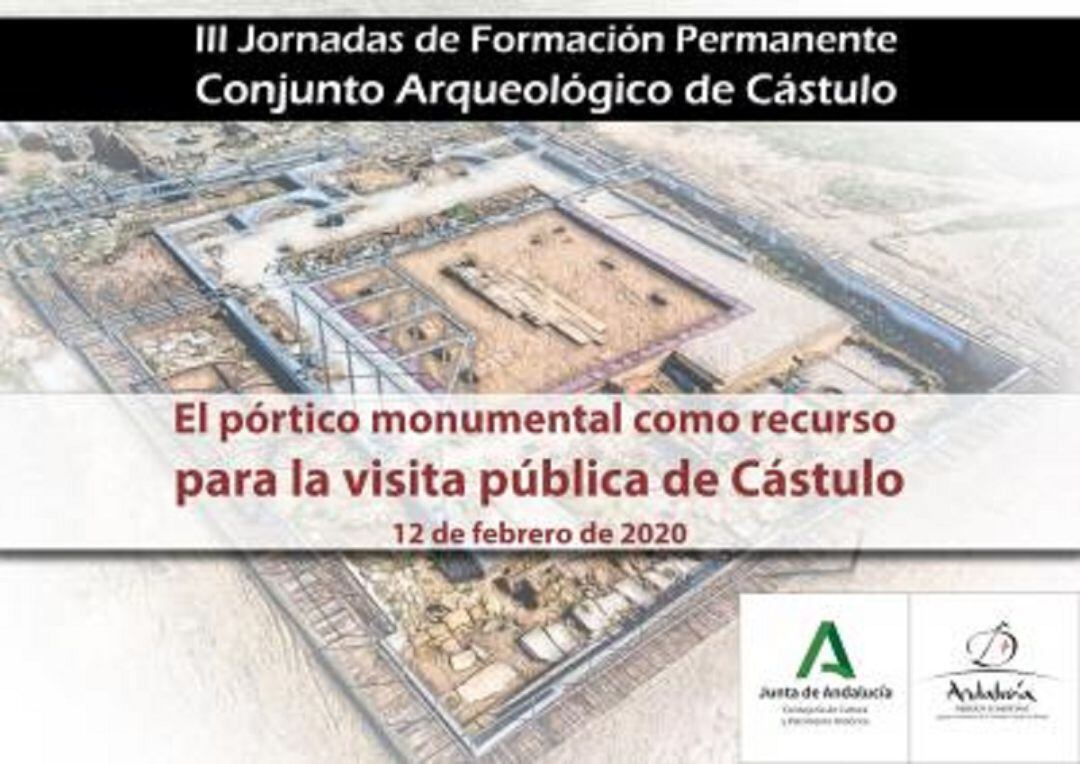 Cartel de las III Jornadas de Formación Permanente en Cástulo.