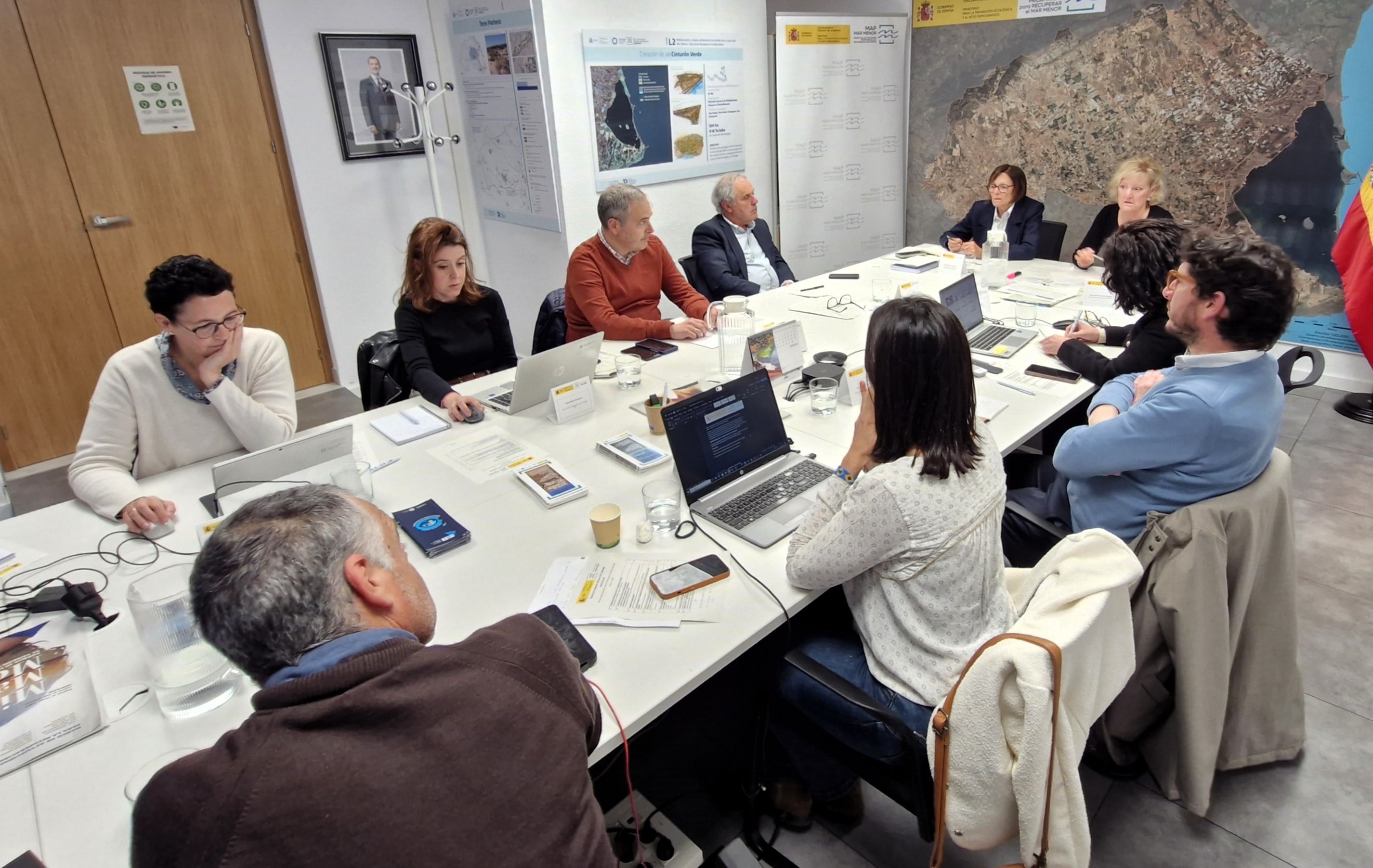 Reunión de los miembros del Grupo de Trabajo Técnico del Marco de Actuaciones Prioritarias para Recuperar el Mar Menor