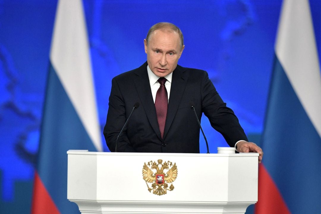 Putin, en su discurso anual ante el Parlamento ruso.