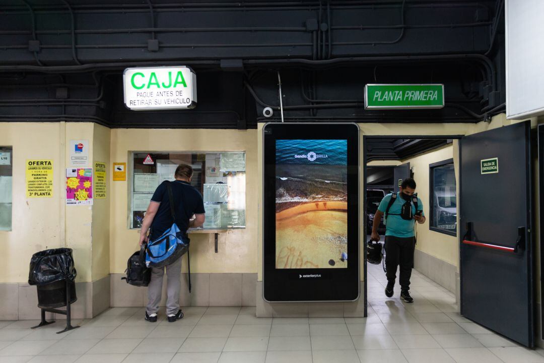 Imagen de Gandia en un panel publicitario en Madrid 