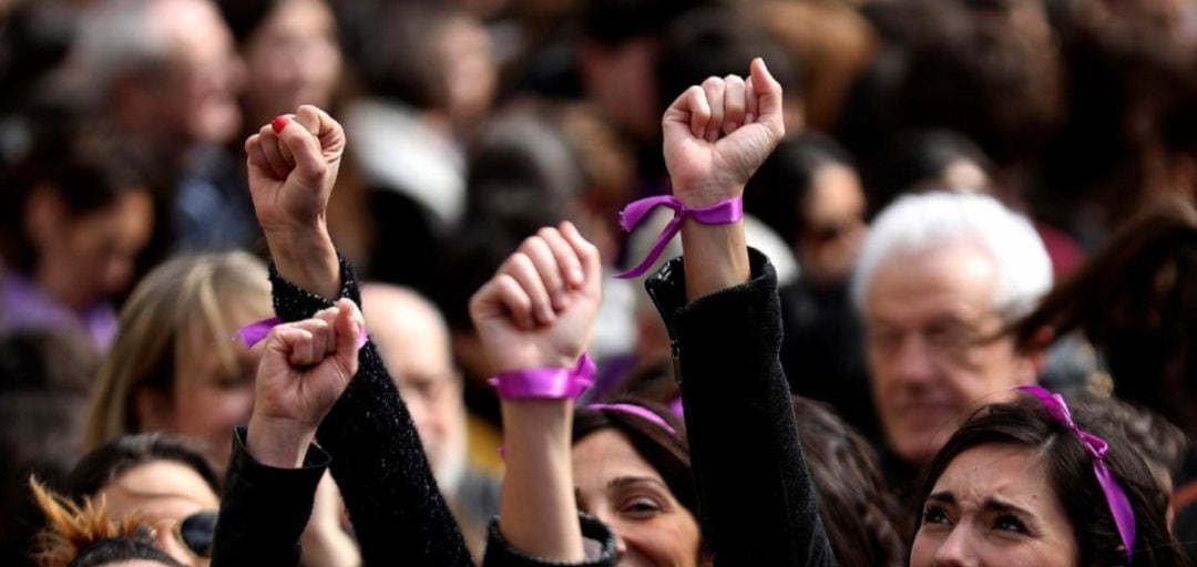 Manifestantes el pasado 8 de marzo