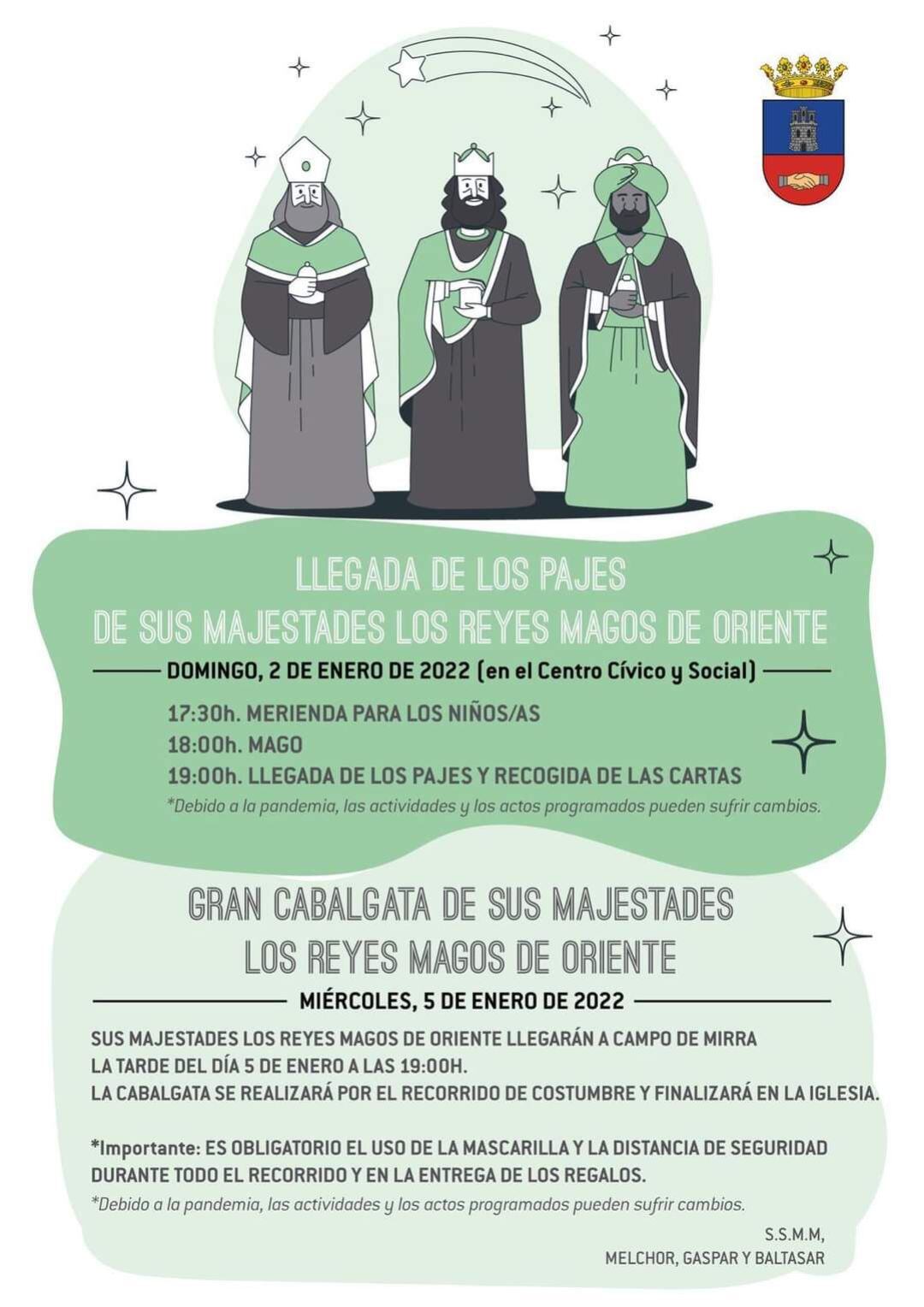 Cartel anunciador de los actos