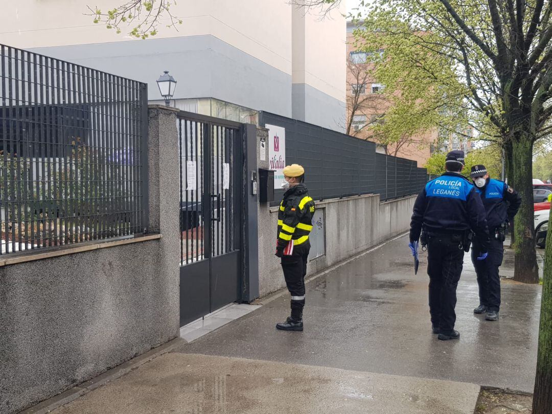 UME y Policía Local tuvieron que intervenir en algunas residencias de Leganés
