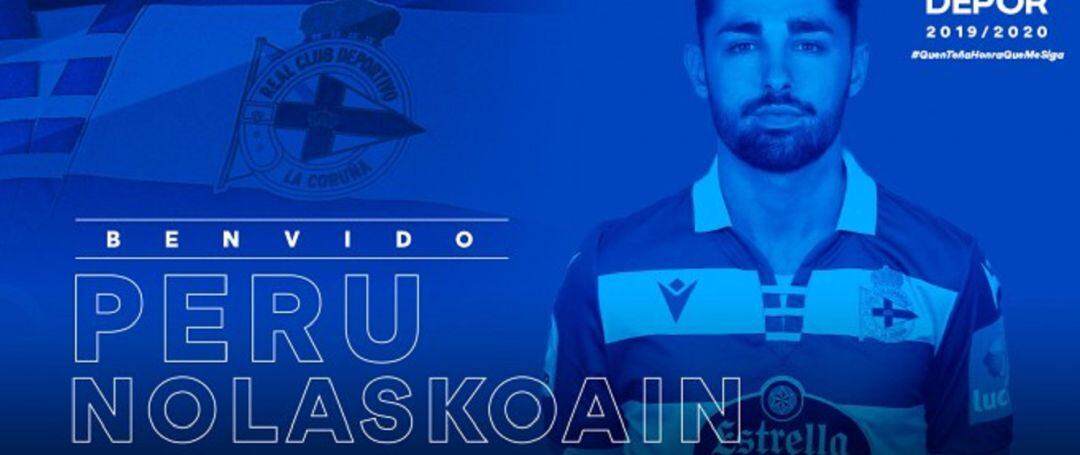 El club blanquiazul ha anunciado la llegada de Peru Nolaskoain