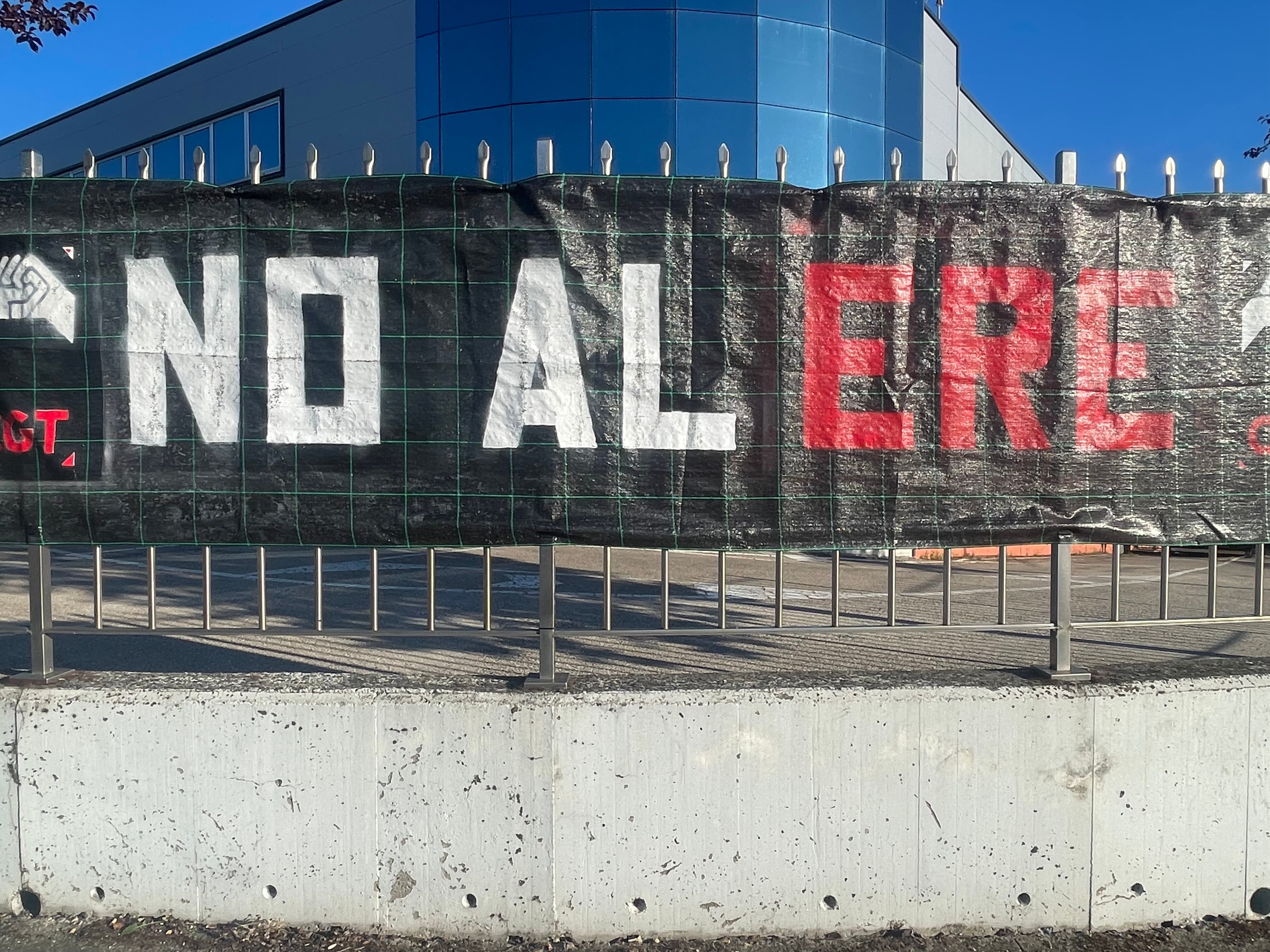 Pancarta de protesta