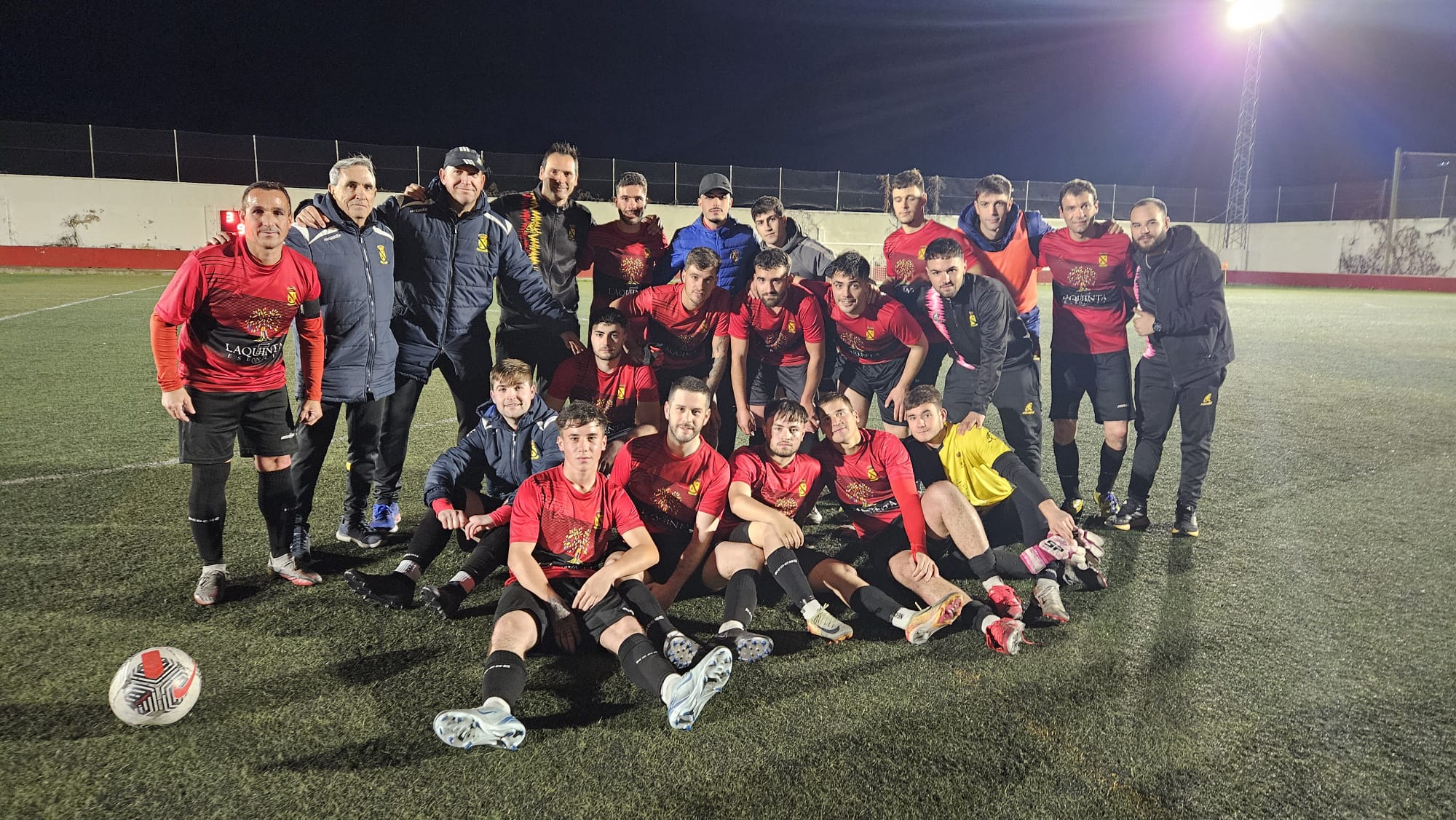 Última imagen del Jódar la temporada pasada, tras el último partido frente al Canena