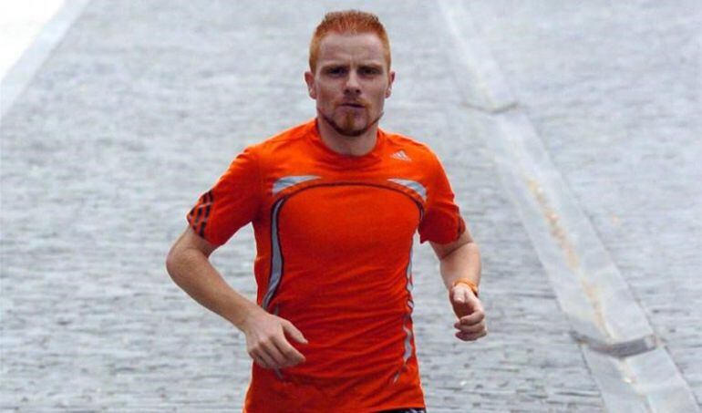 L'atleta andorrà Ivan Ramírez entrenant.