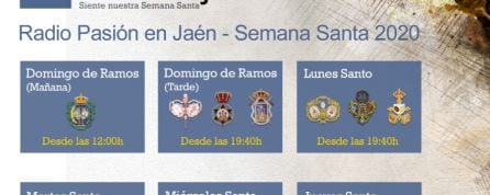 Horarios de los programas de Pasión en Jaén.