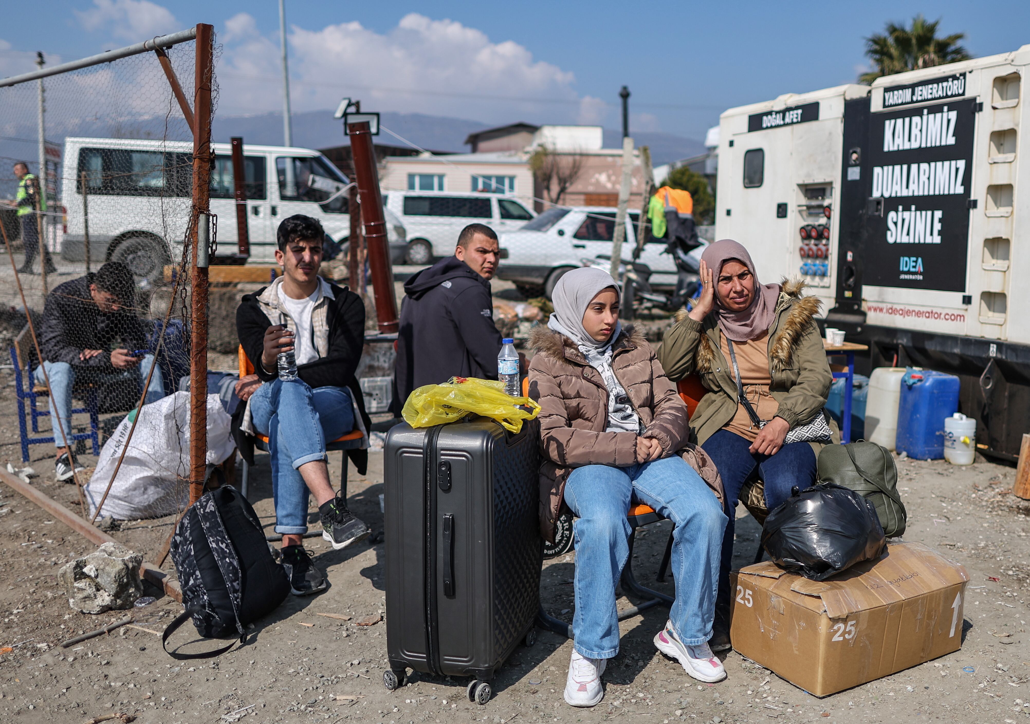 Desplazados por los terremotos de Turquía y Siria.