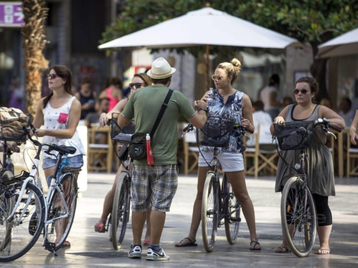 Sin alcohol sobre la bicicleta