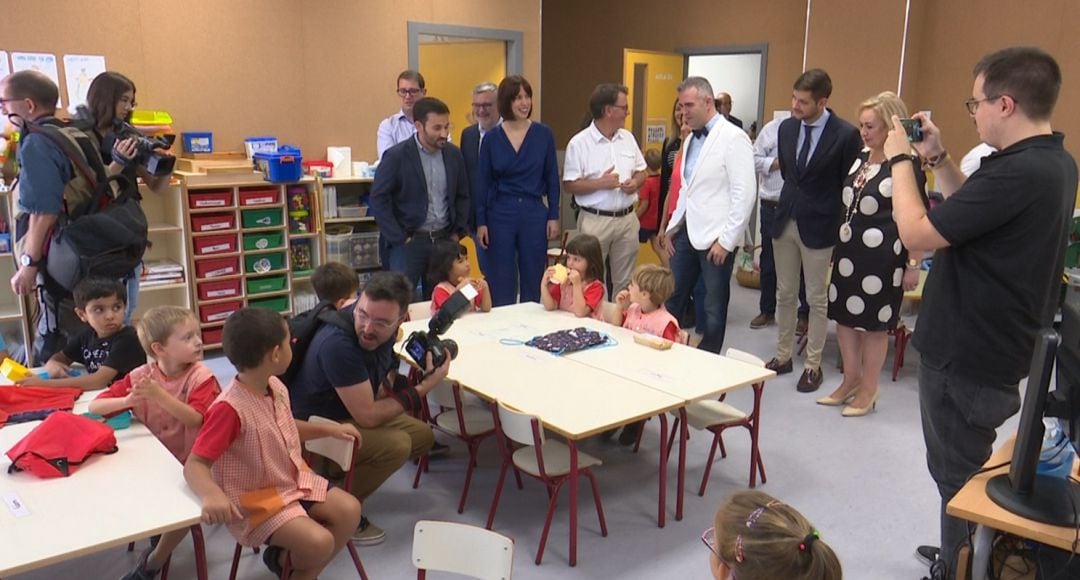 Visita del conseller d&#039;Educació al colegio Cervantes de Gandia. 