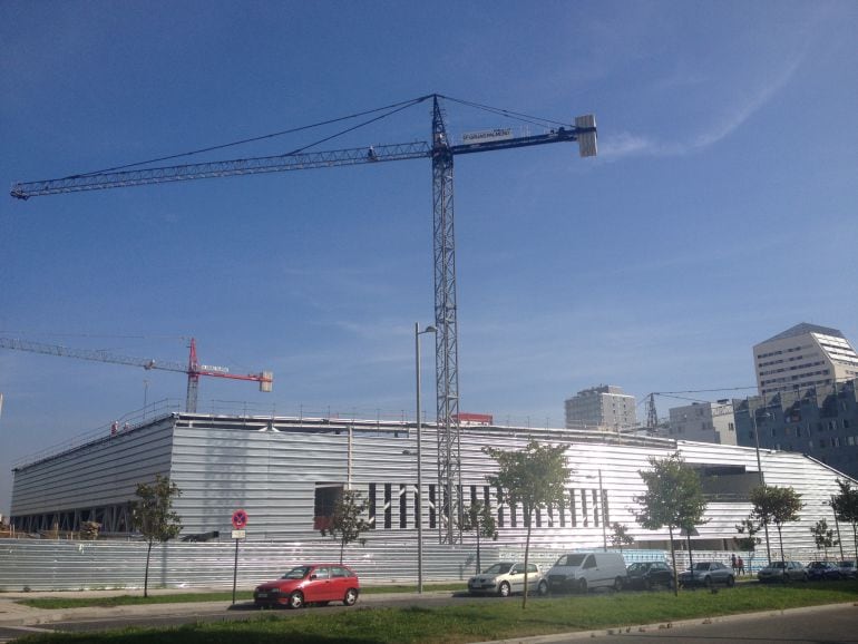 El centro cívico de Salburua en obras