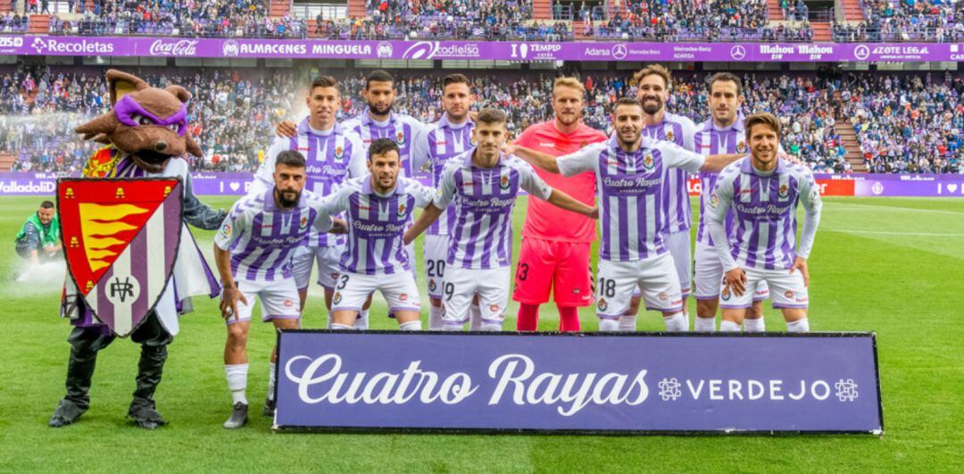 Once titular en el Real Valladolid-Valencia