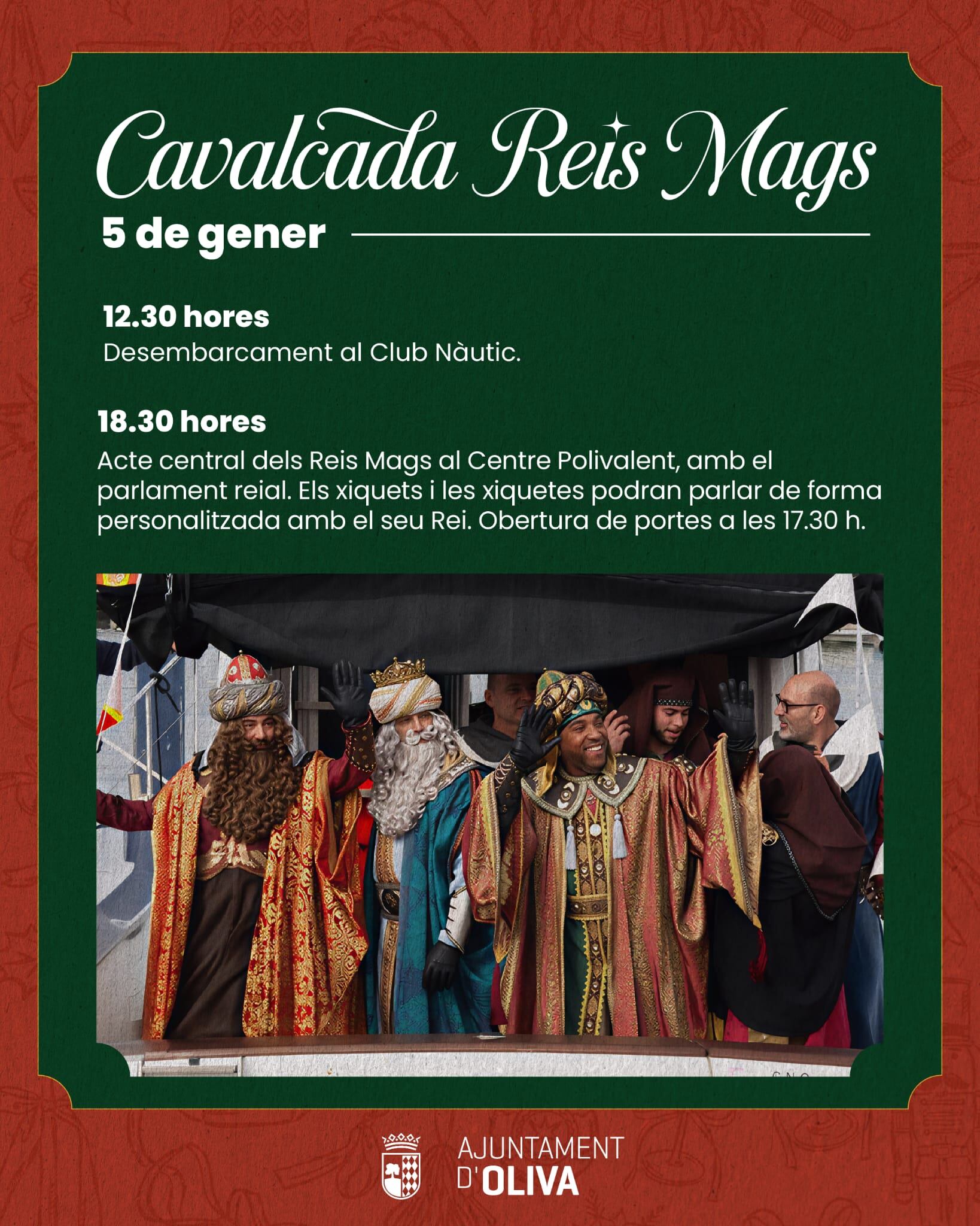 Cartell Cavalcada Reis Mags Oliva
