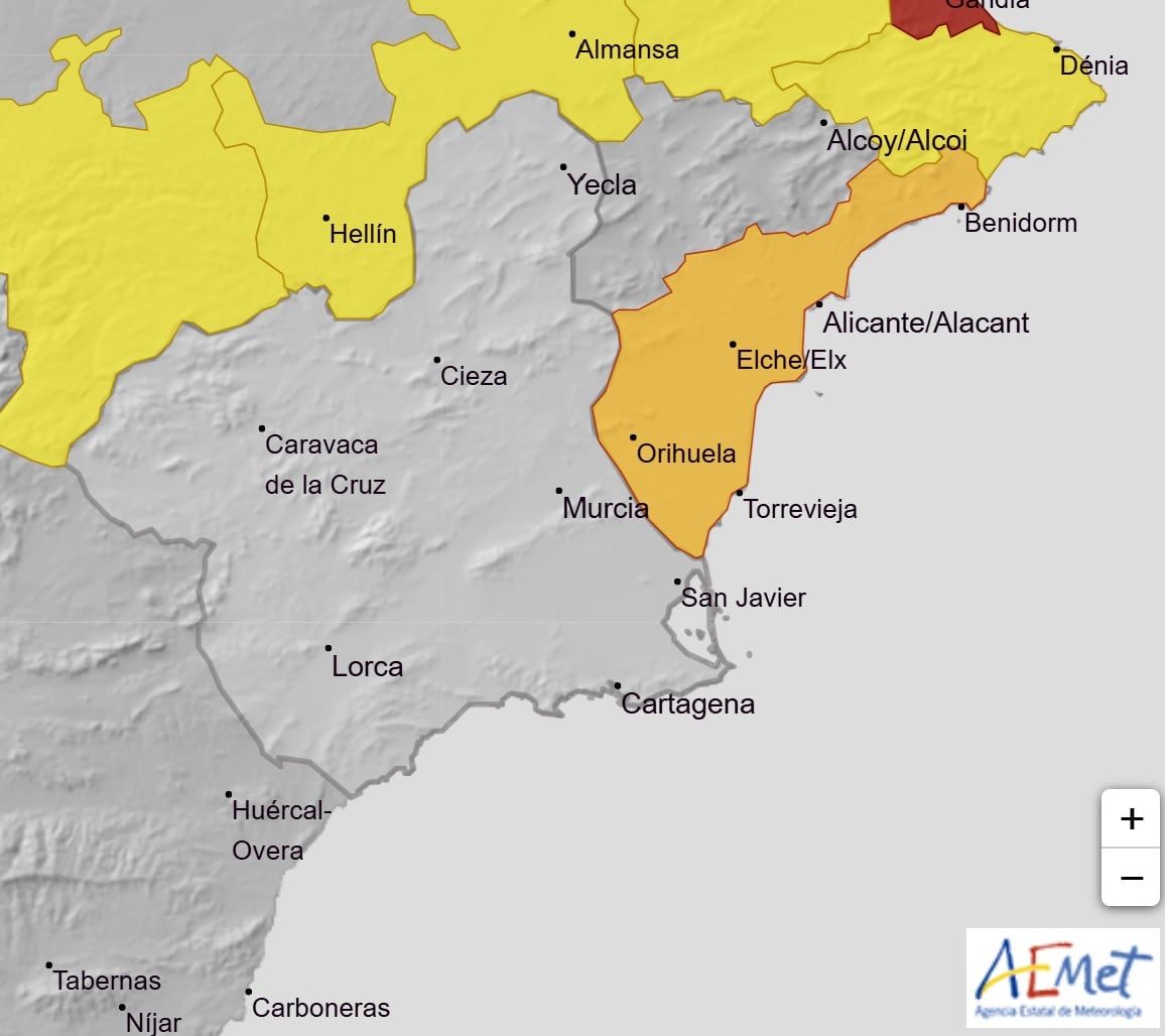 Desactivadas las alertas en la Región de Murcia