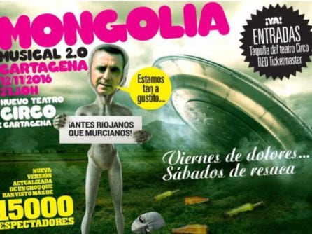 El cartel de 2016 hecho por la revista &#039;Mongolia&#039; y por la cual ha sido demandada.