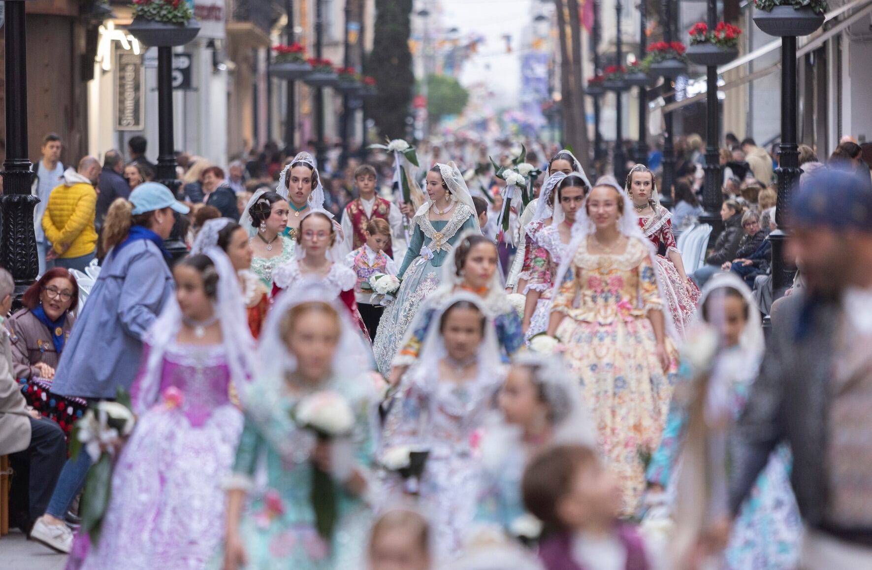 Ofrena de las Fallas de Gandia 2024.