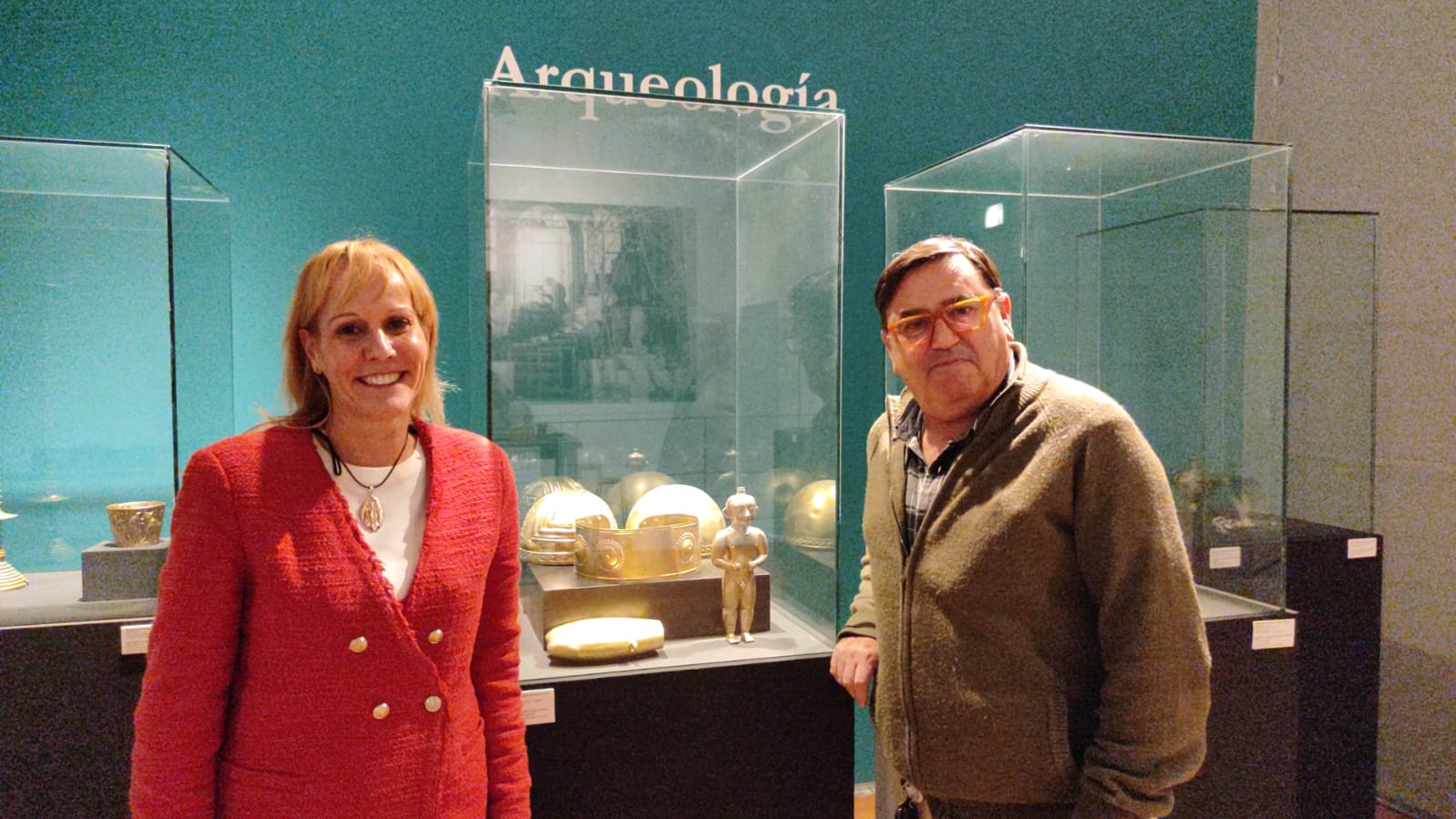 Carolina Casanova y Alejandro Marmolejo en el Museo Fernando Marmolejo de Santiponce