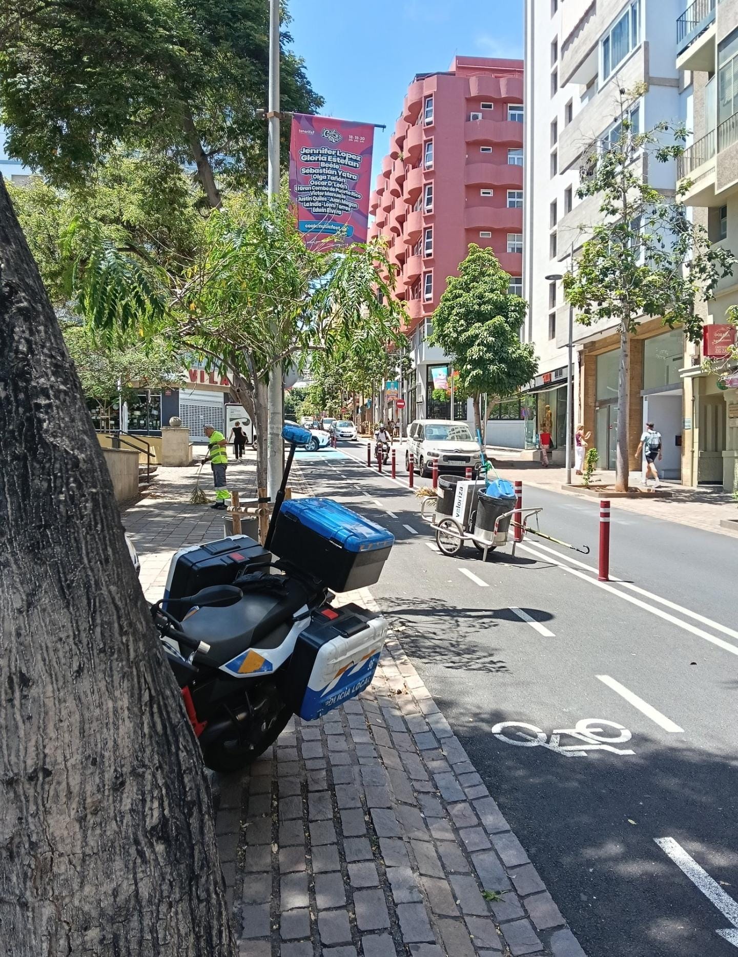 Carril bici en Santa Cruz de Tenerife (CSIF).