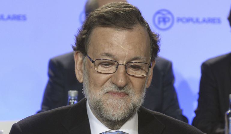 El presidente del Gobierno en funciones y presidente del Partido Popular, Mariano Rajoy.