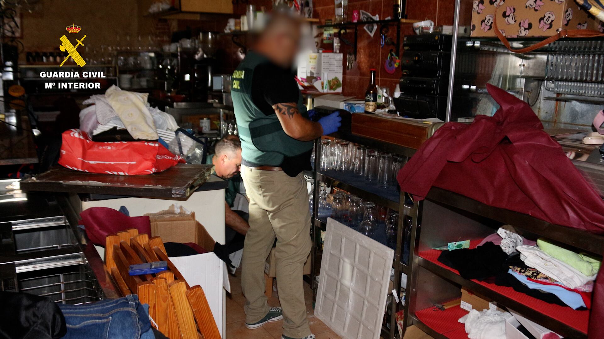 Objetos incautados tras el robo en Las Torres de Cotillas