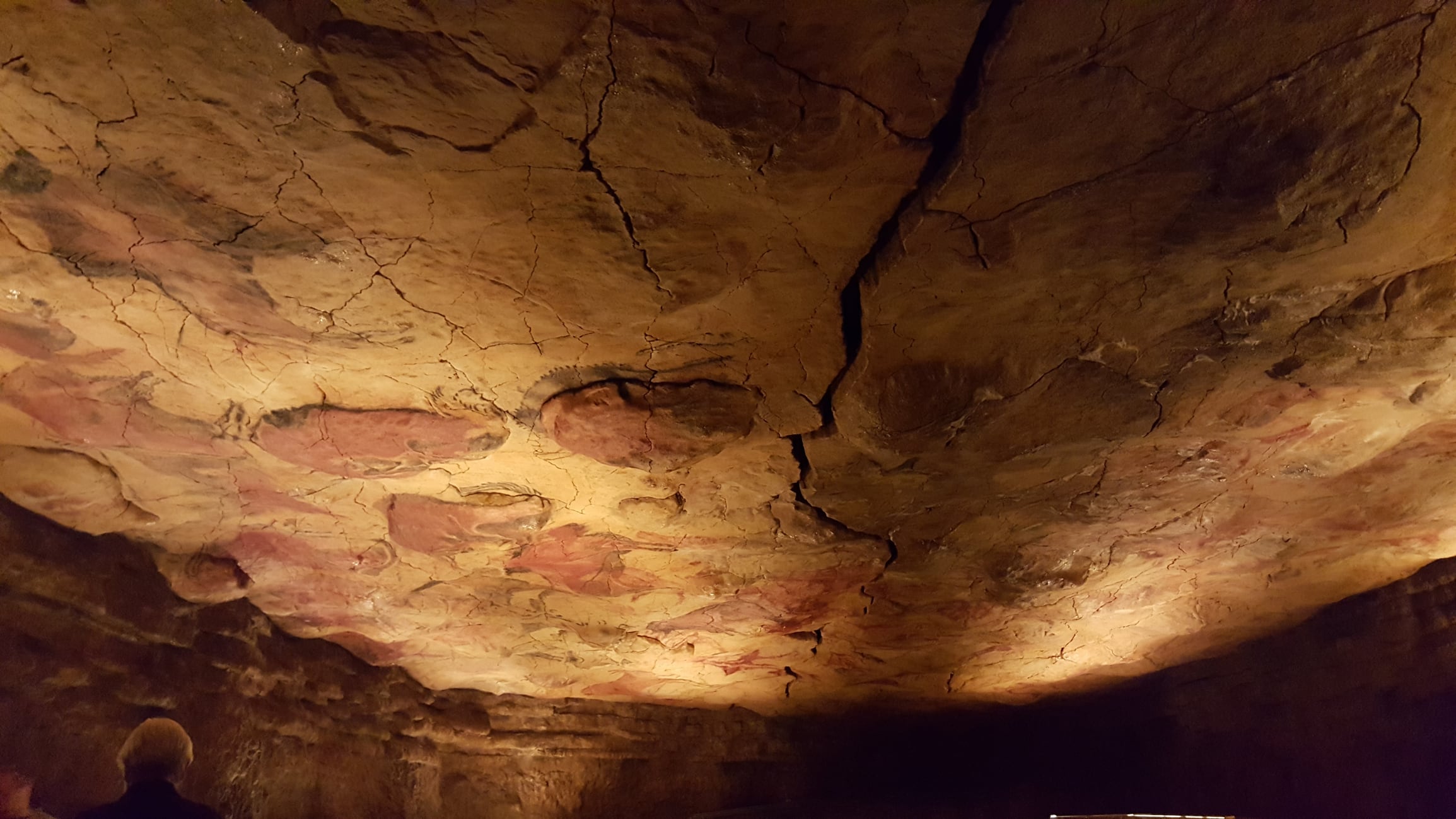 Prehistoric cave paintings in northern Spain