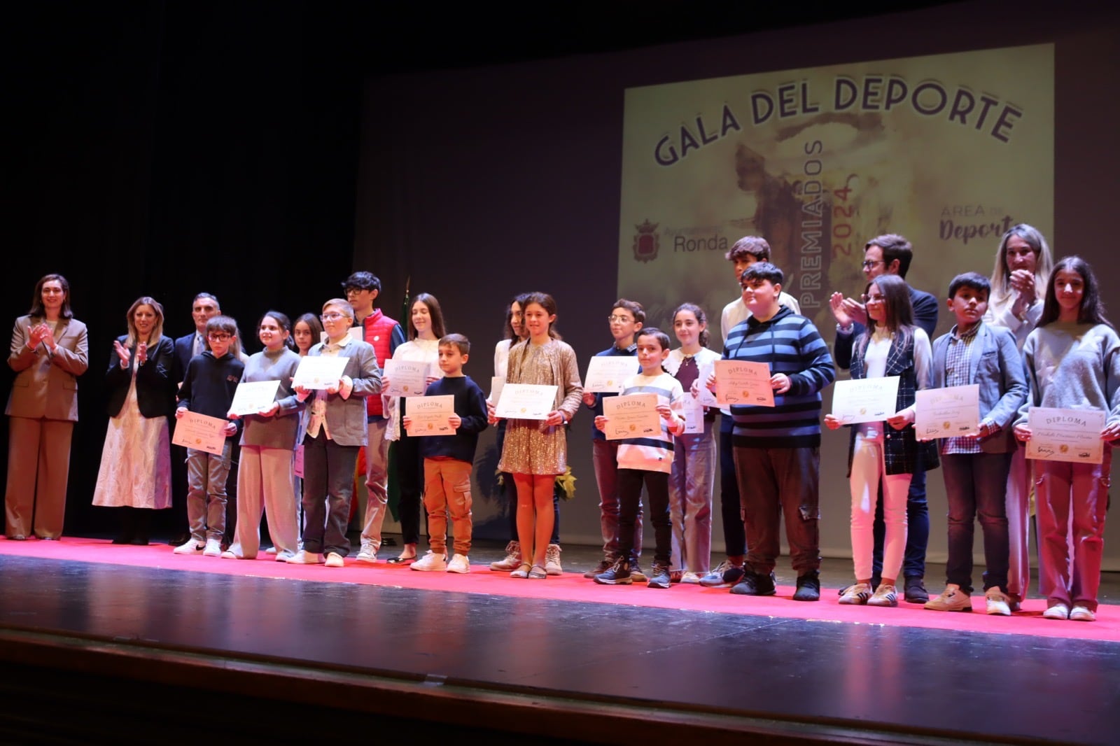 Algunos de los premiados han sido los más pequeños de la casa por sus resultados deportivos durante el último año