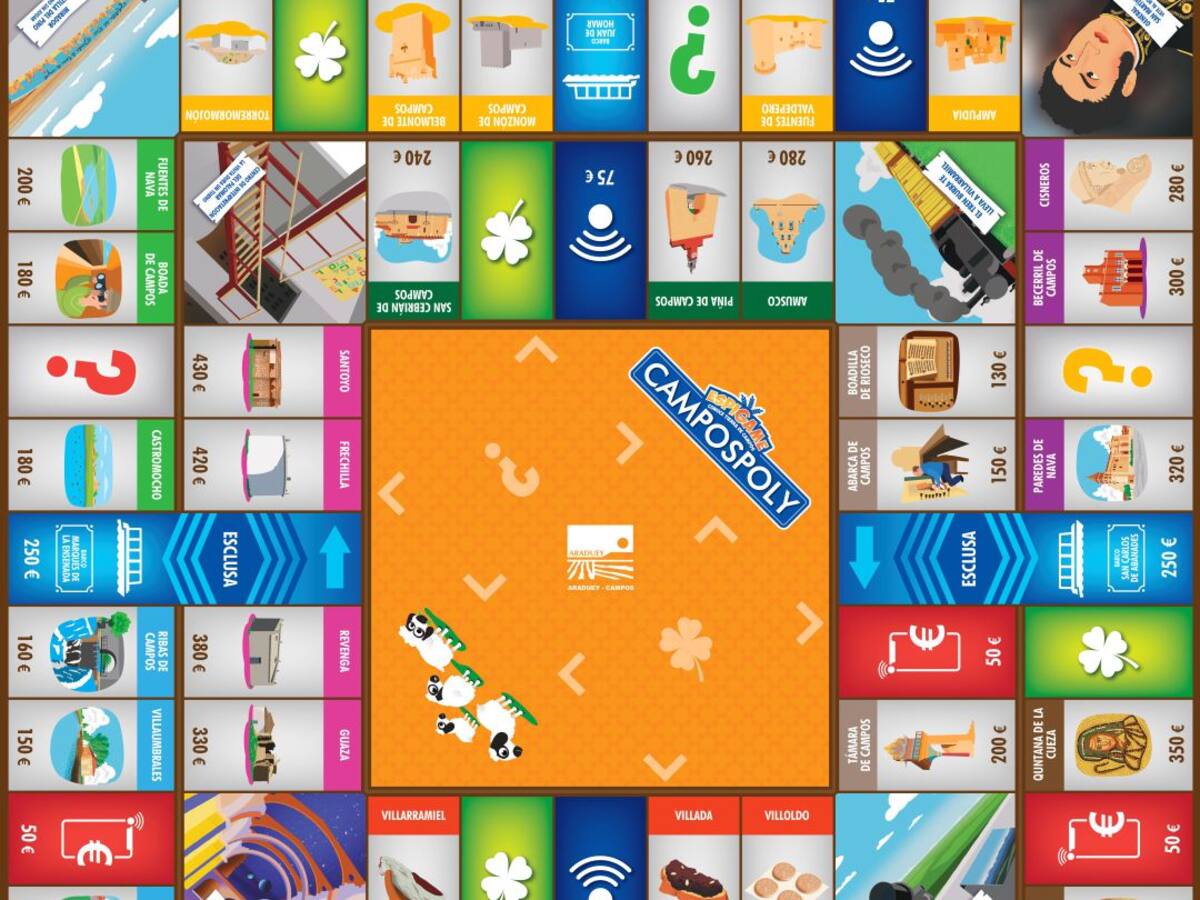 'Campospoly', jugando con Tierra de Campos, el Monopoly terracampino de Araduey