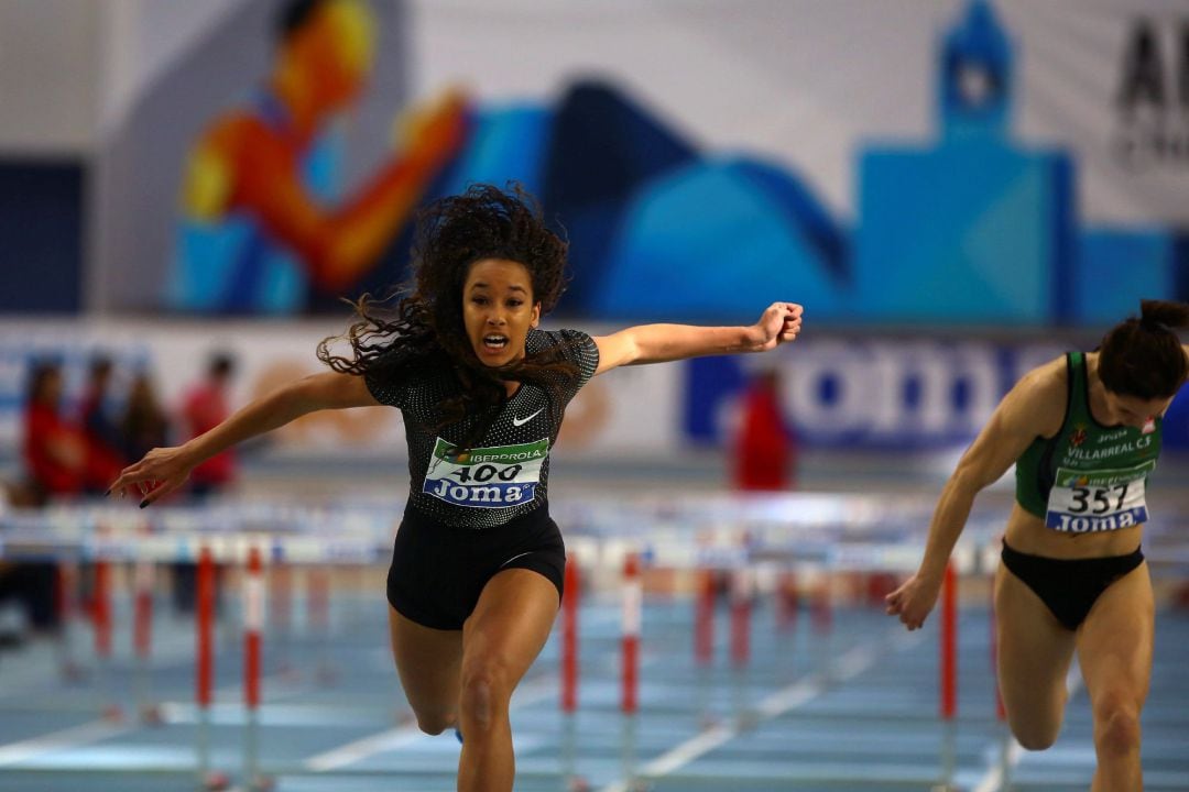 María Vicente en acción, en el Campeonato de España