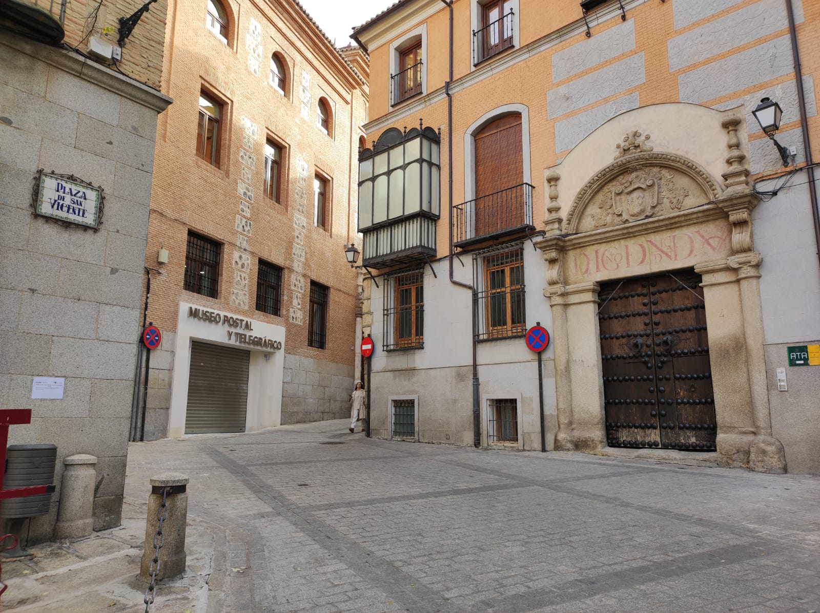 Imagen del acceso abierto en el que será el futuro Museo Postal de Toledo