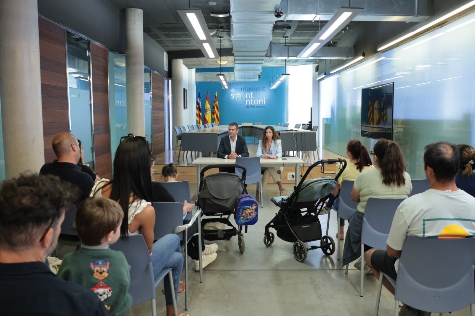 Un momento durante la reunión