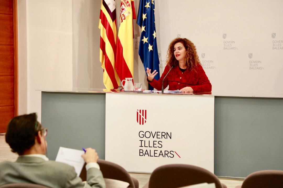 Pilar Costa tras el Consell de Govern