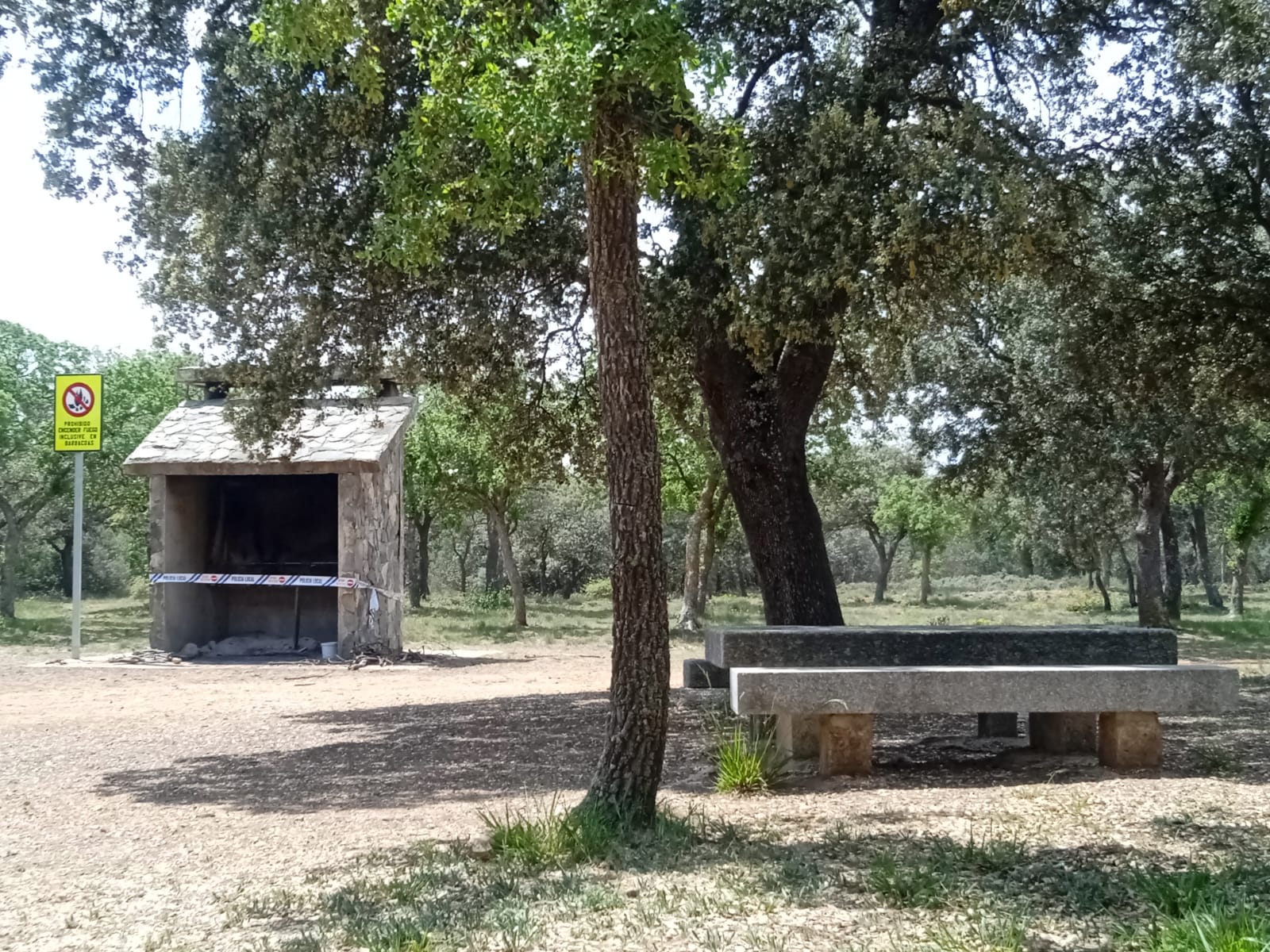 Barbacoa que se retira en el Monte &#039;El Viejo&#039;