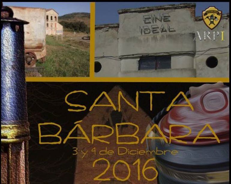 Cartel de las Fiestas de Santa Bárbara en Vallejo de Orbó