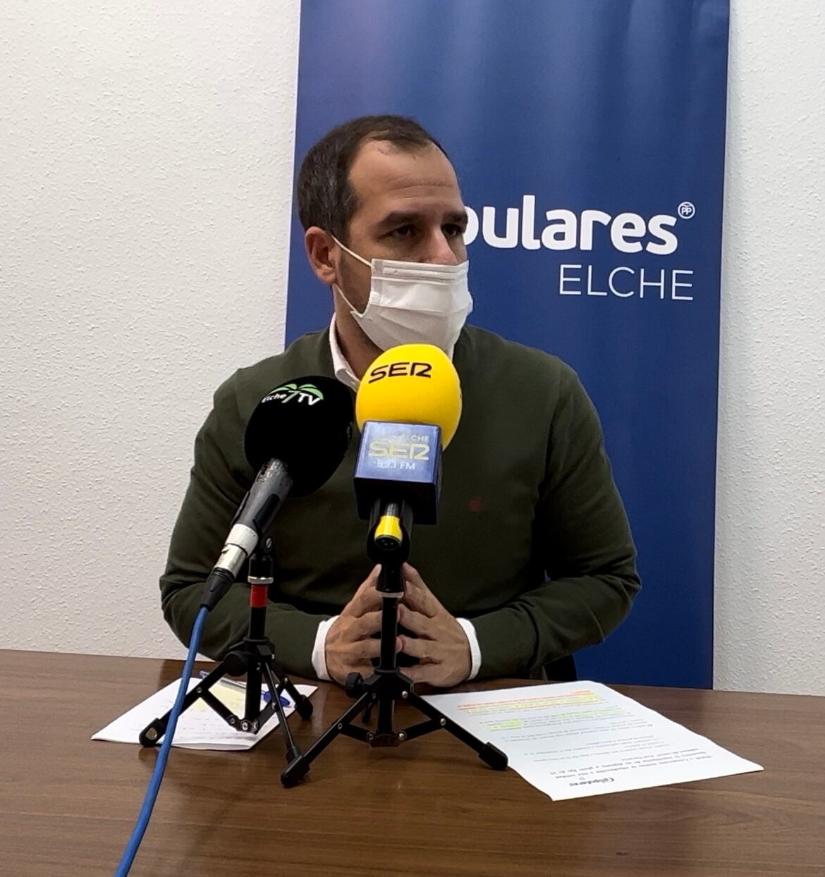 Rueda de prensa del PP en Elche