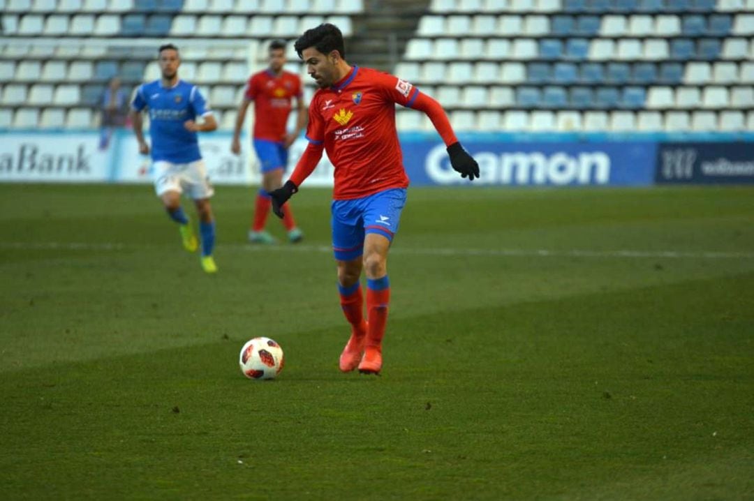 Cristian Dieste, ante el Lleida Esportiu