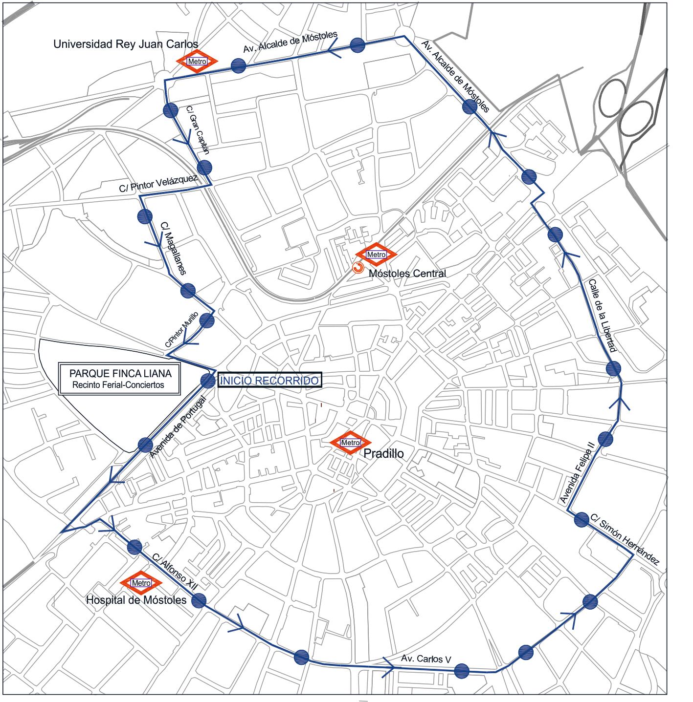 Móstoles cuenta con un nuevo servicio nocturno de autobuses durante sus Fiestas