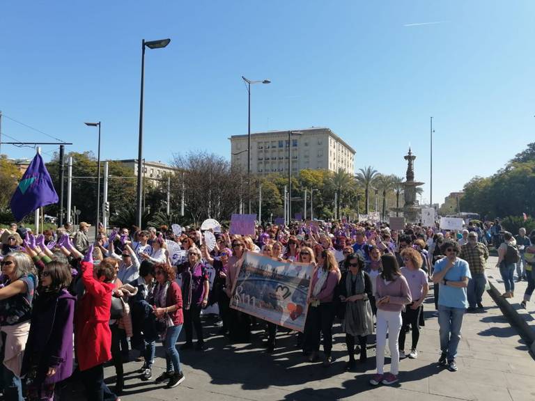 Imagen de archivo de una manifestación del 8M en Sevilla