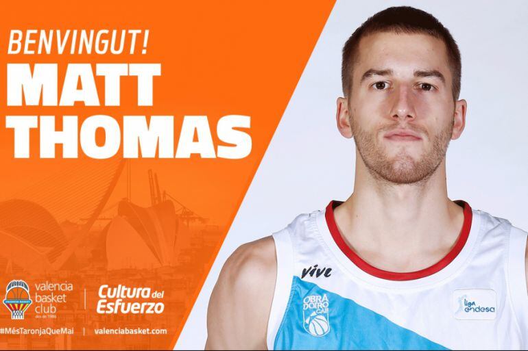 Matt Thomas, fichado por el Valencia Basket.