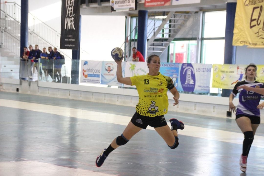 Rosa Álvarez en un partido de la pasada temporada.