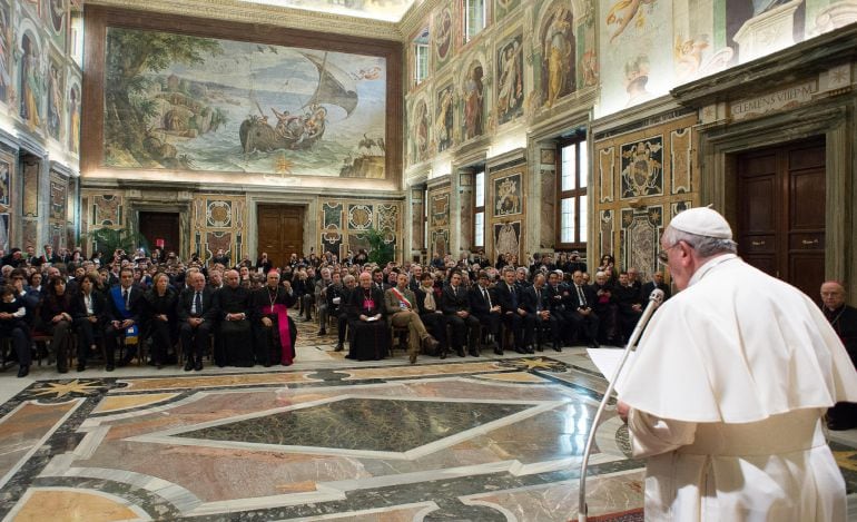 Discurso del Papa en el Vaticano.