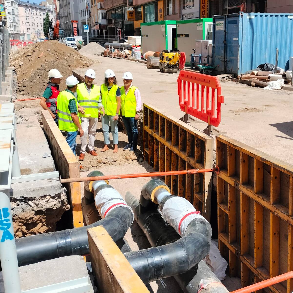 La red de calor de Ponferrada concluirá el año que viene con 2.800 viviendas alcanzadas