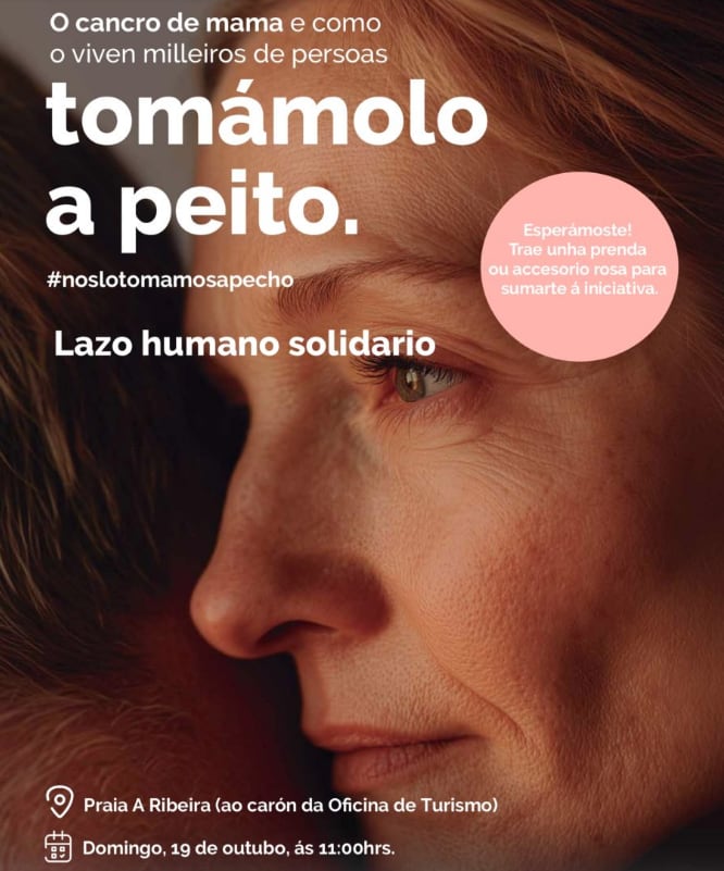 Acto en Baiona no Día Mundial Contra o Cancro de Mama