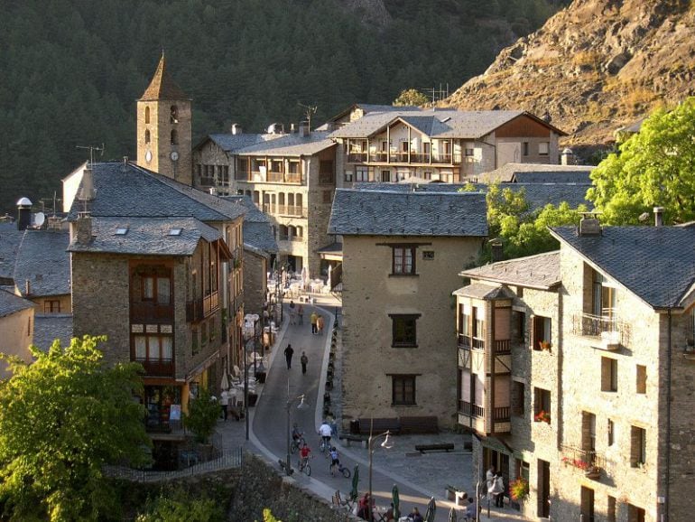 Panoràmica del poble d'Ordino