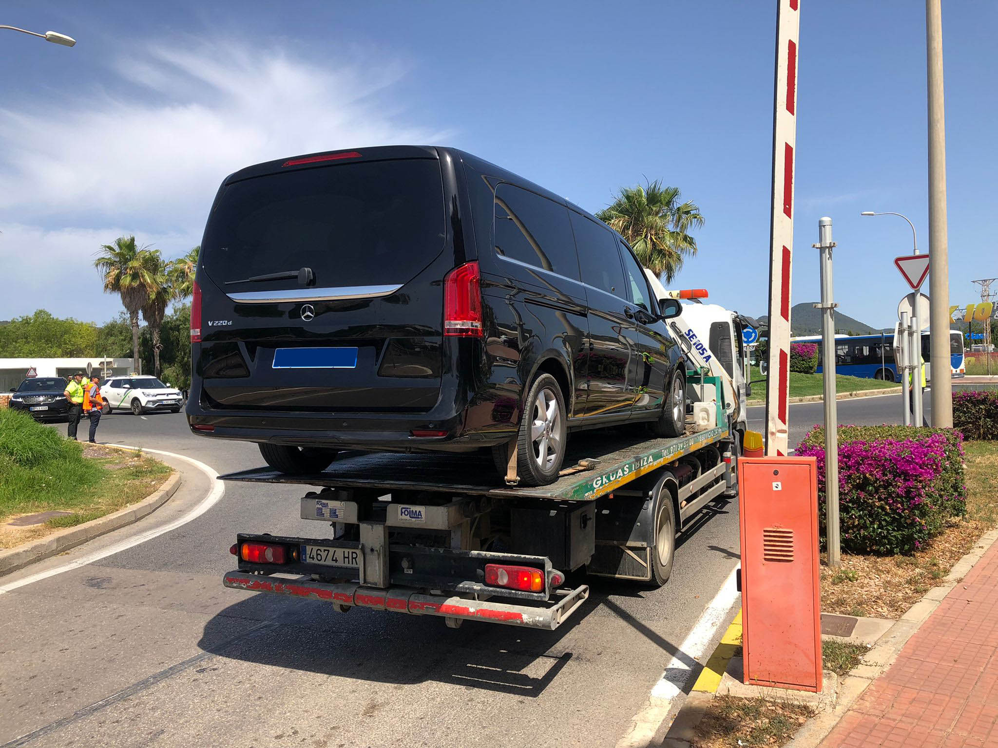 Imagen de archivo de un vehículo interceptado durante los controles de Transporte