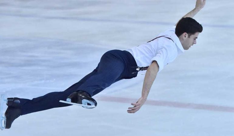 Javier Raya, campeón de España en patinaje sobre hielo, es uno de los deportistas colmenareños de élite