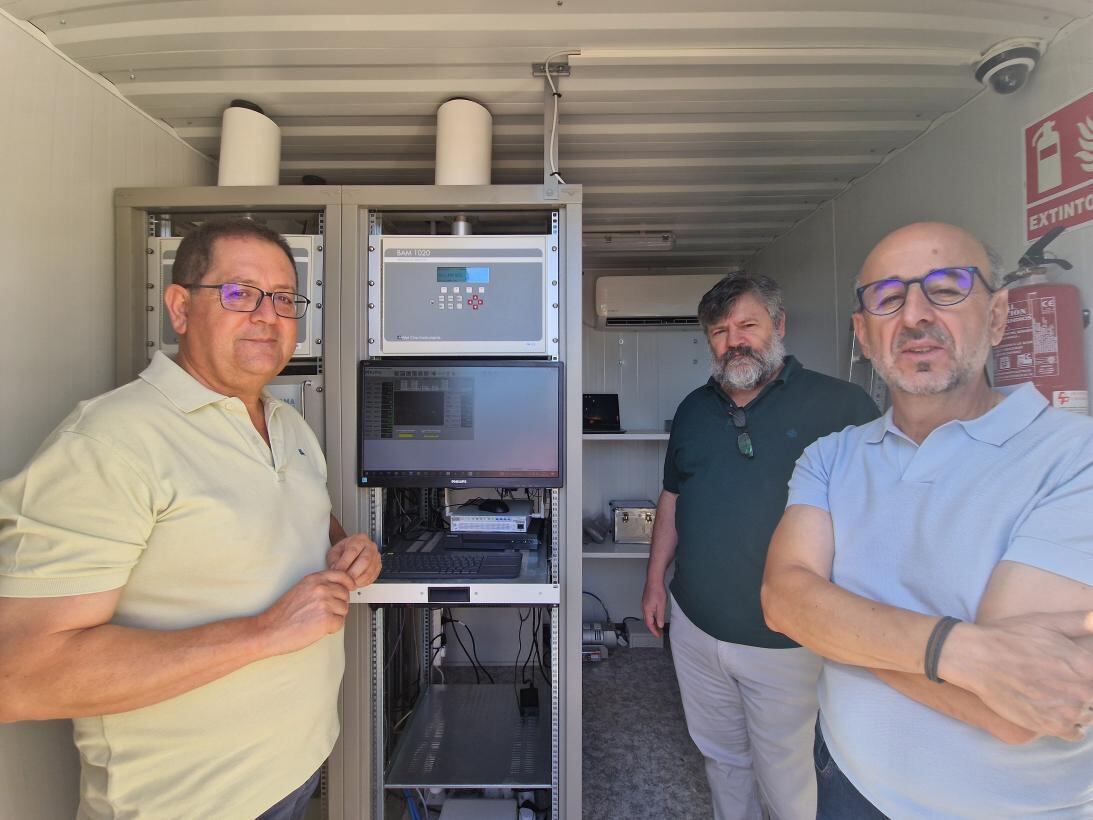 Tomás Villarrubia, director general de Calidad Ambiental, visitó este sábado la estación de medición de calidad del aire de Los Yébenes