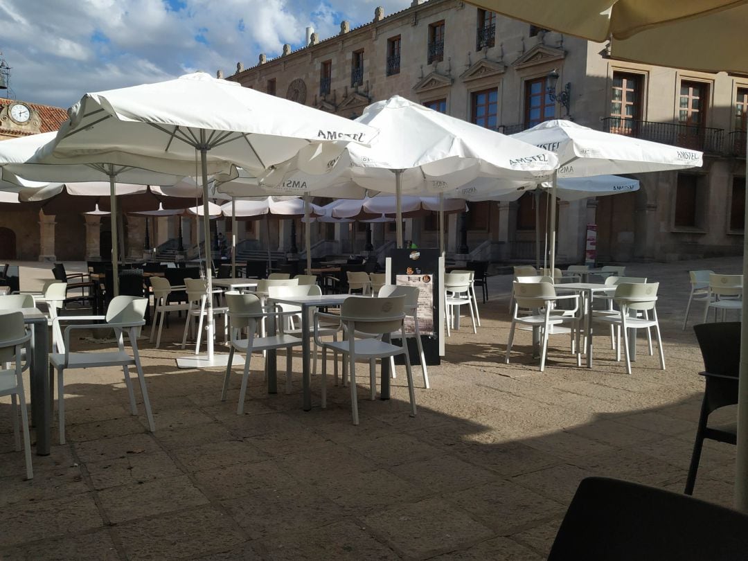 Terraza en la Plaza Mayor de Soria